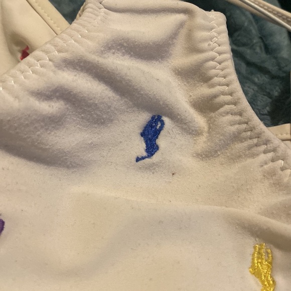 Girls Ralph Lauren polo pony all over 1 piece swimsuit bathing suit size 2T - Picture 4 of 4